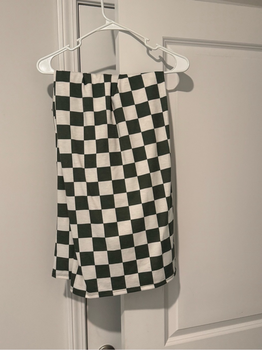 Checkerboard Wide Leg Pants